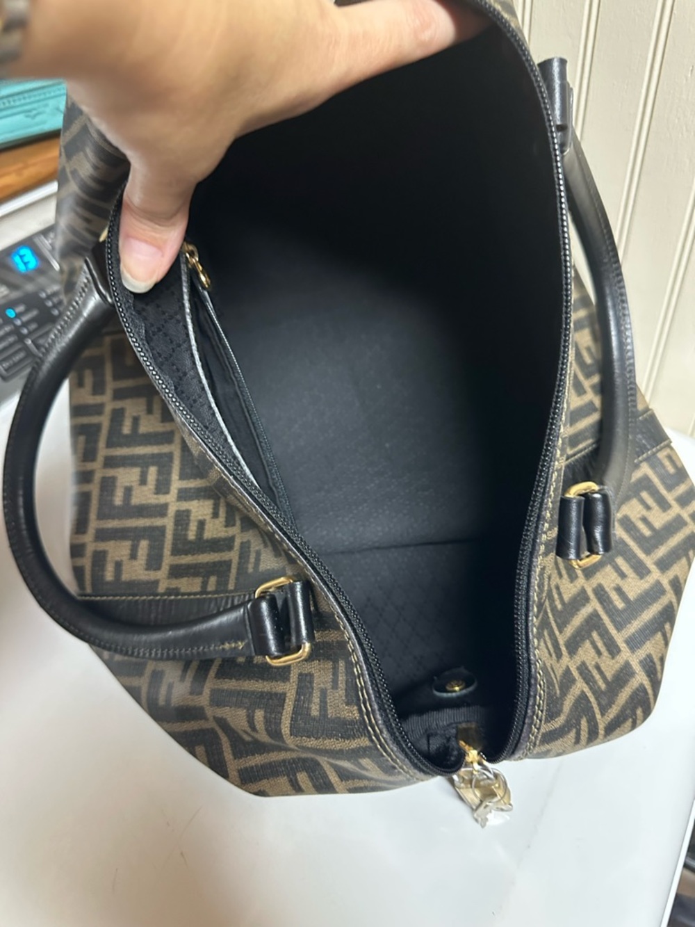 Fendi Zucca 40 Canvas Duffle Bag - Picture 6 of 12